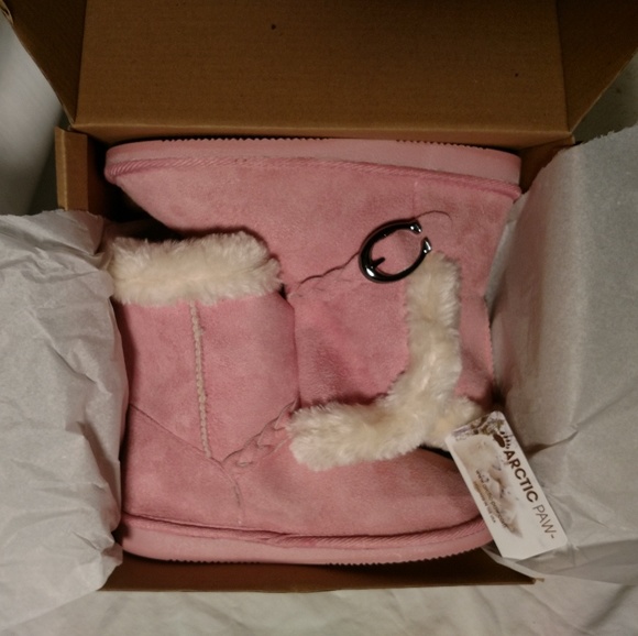 Arctic Paw Girl's Pink Winter Boots For Children - Picture 7 of 7